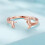925 Sterling sølv Dachshund åpen ring justerbar dyr 5