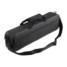 Flute carry case with wear-resistant canvas and adjustable
