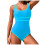 Women's Tummy Control One-Piece Swimsuit Neon 2025 1