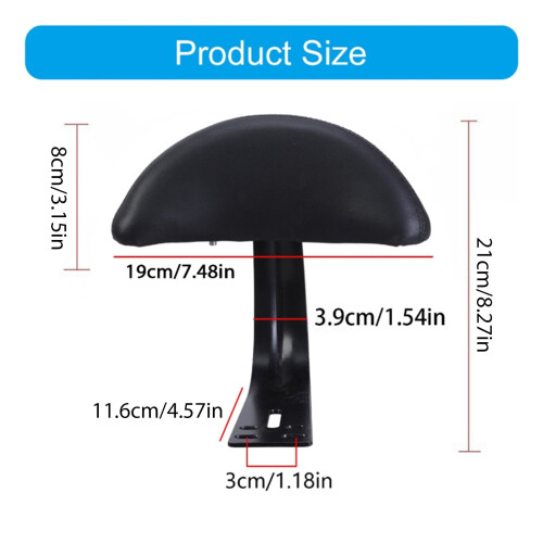 Kids Bike Seat Backrest High-Strength for E-Bikes 2