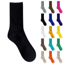 Dikke katoenen sportsokken voor heren, kaki, lange schacht