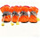 Bottes pour chien à cordon, semelle souple, orange, taille 7 1