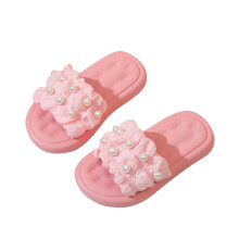 Sandali infradito Cloud Slides per bambini, colore rosa, taglia 8-9 anni.