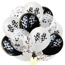 Racing Flag Balloons Unbranded 15 pcs