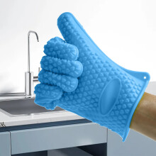 Gants de cuisine en silicone isolants haute température (lot de 2)