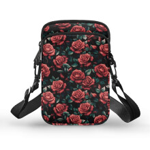 Nastaviteľná crossbody kabelka Ruža z polyesteru 4,33x1,97x7,09