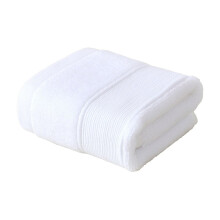 Gant de toilette en coton doux et absorbant, 35,5 x 35,5 cm, blanc