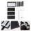 HEMOTON Solar LED Door Number Light Black Plastic 3