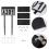 HEMOTON Solar LED Door Number Light Black Plastic 6