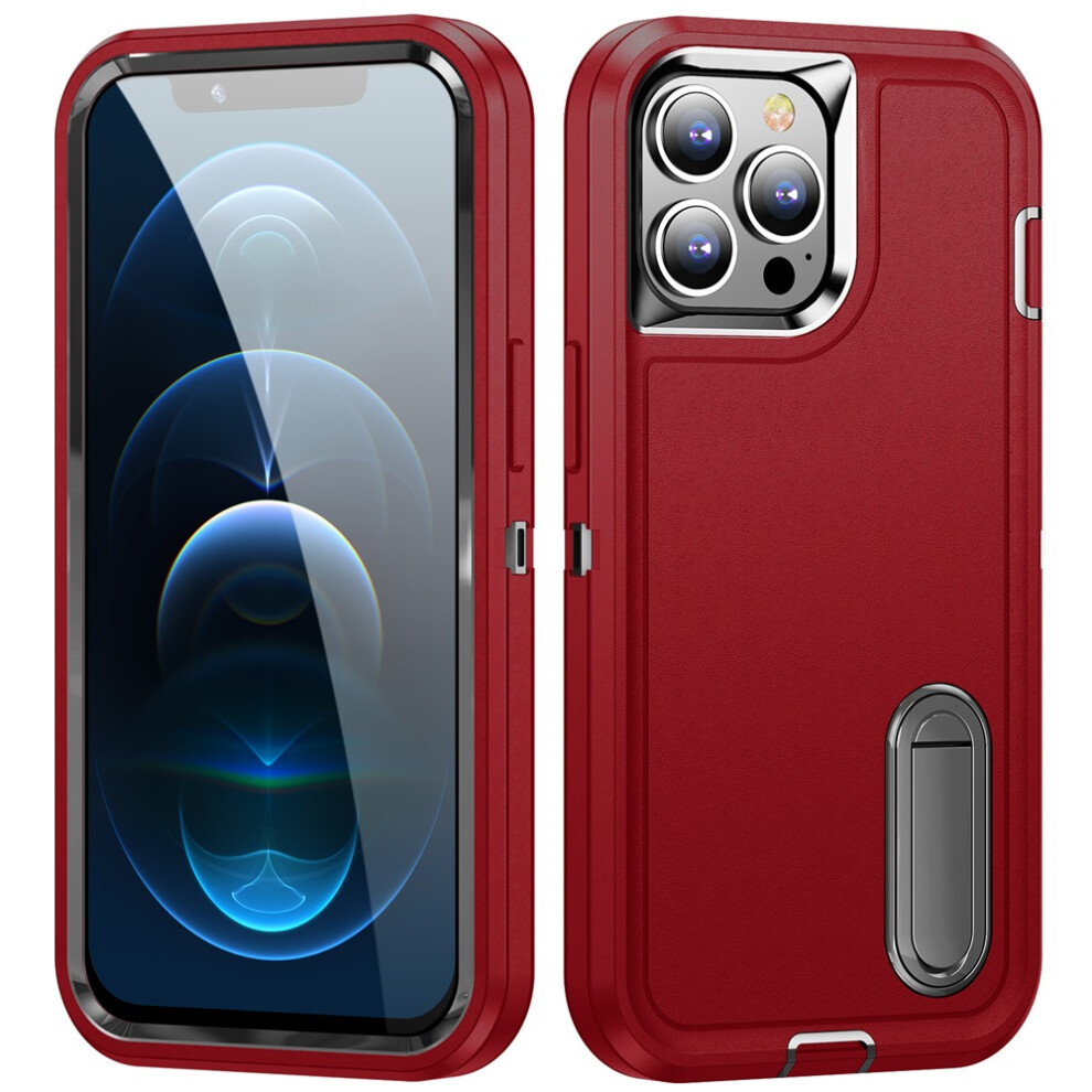 Iphone 12 Pro Case Rugged Military-Grade Red 968604555954