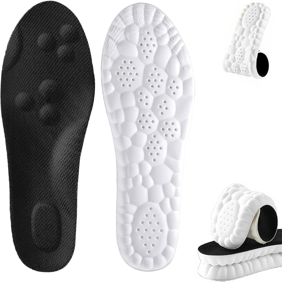 Steppers Insoles for Men and Women Black Size 7-8.5M 9-10.5W