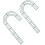 Candy Cane Wire Wreath Frame 12 inch 2 pack 1