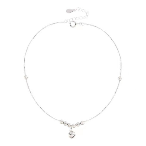 Bell Design Anklet Round Bead Alloy Adjustable Allergy-Free 1