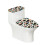 Set di 2 copriwater con stampa floreale e mucca 1
