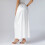 Sottogonna da donna in raso e pizzo, colore bianco, modello intero. 6