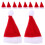 Mini cappelli di Babbo Natale per lecca-lecca, 12 pezzi 4