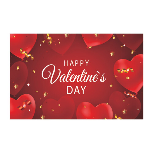 Valentinstag-Bannerstoff, 90 x 150 cm