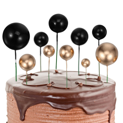 Foam Cake Topper Balls Assorted Colors 66 Pcs 1