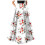 Gonna lunga floreale boho da donna a vita alta a trapezio con 1