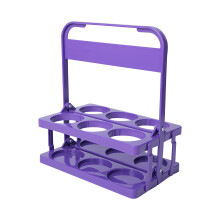 6-Bottle Beverage Carrier, Collapsible Wine Holder Rack – Portable, Reusable, Compatible with Cars, Events, Bars & Weddings