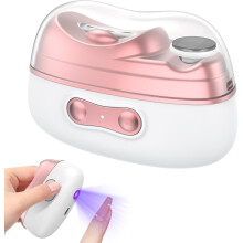 4-in-1 Auto Nail Trimmer w/ LED & Storage, USB Rechargeable, for Adults/Seniors—Not for Thick Nails