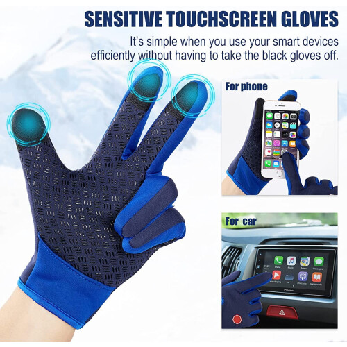 Winterse, warme touchscreen-handschoenen, antislip en winddicht. 2