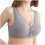 Nursing Bra Cotton Wireless Seamless Front Snap Padded 3