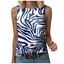 Women's Tank Top Summer Casual Crew Neck Sleeveless Loose
