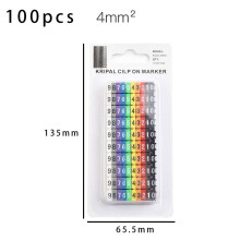 C-Type Cable Markers Electrical Supplies 100 pcs for 1.5-6