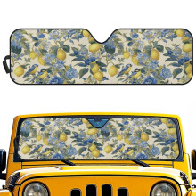 Lemon Print Windshield Sun Shade for Jeep Wrangler JK JKU