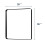 Wall Mirror Rectangle Black Metal Frame 36x30 Inch 5