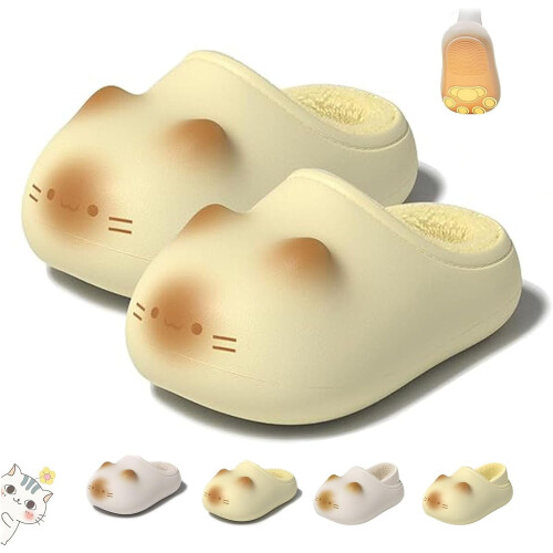 Γυναικείες παντόφλες Cat Paw Fluffy Fleece αντιολισθητικές εσωτερικές μπότες