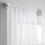Transparente Gardinen, lichtdurchlässig, einfarbig, 2 Paneele, 52 Zoll x 5