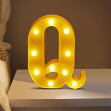 Letras LED con forma de alfabeto, funcionan con pilas, 26 letras de 8 pulgadas.