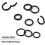 Titanium septumring 8G10G12G10mm12mm14mm sort sølv 5
