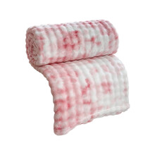 Plaid polaire rose pour canapé et lit – Doux, chaud, confortable et respirant ; Idée cadeau pour femmes, hommes et filles ; Décoration pour la