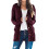 Cardigan da donna in maglia, verde, oversize con tasche 2