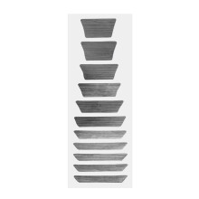 Guitar fretboard decal marker trapezoid 12 pcs