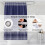 DarkSlateBlue boho bruseforhæng polyester 72x84 tommer 6