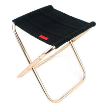 Portable Fishing Chair Black Foldable Outdoor Garden