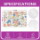 Tischsets mit Blumenmuster, 30 x 45 cm, 4er-Set 4