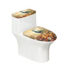 Toilet Protector Cover & Adjustable Toilet Cover for Modern Bathrooms, Polyester, Reusable