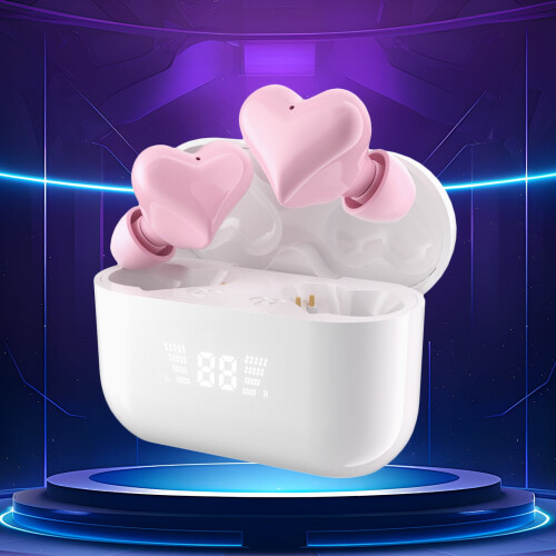 Wireless Earbuds Heart-Shaped Bluetooth Noise Cancelling