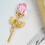 Crystal Rose Flower Pink Mini Wedding Guest Gift 1
