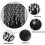 Diamant Bruseforhæng Sort Gotisk Design 72x72 Tomme 5