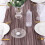 Caminho de mesa em musselina marrom estilo boho rústico 158 polegadas 3