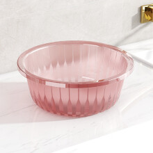 Bacia redonda de plástico para lavar louça, ideal para camping, cozinha, lavanderia, escalda-pés, limpeza facial e outros usos. Multiuso,