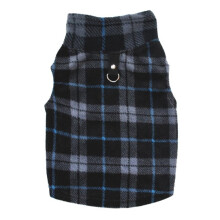 Colete grosso para cães, jaqueta corta-vento, casaco para cães de pequeno e médio porte, roupa quente com anel de tração e bolso.