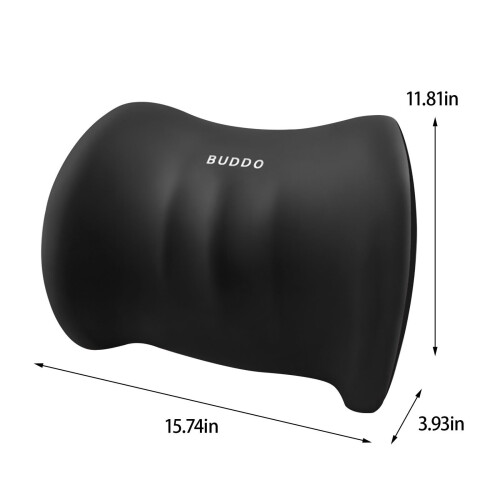 Lændepude med memory foam til lindring af rygsmerter, 1 pakke 2