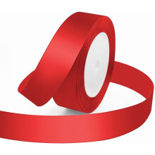 Single Faced Polyester Satin Ribbon - Perfect for Wedding Decor, Wreath, Crafts, Gift Wrapping & Other Projects